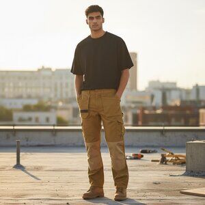 Skyline Wears Mens Cargo Safety Pants Cordura Knee Outdoor Utility